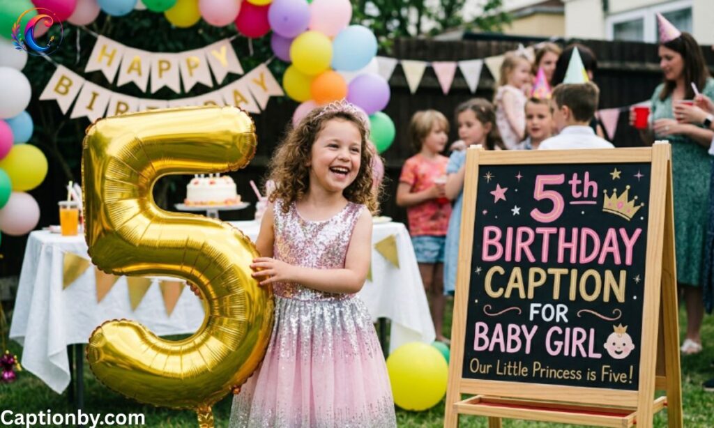 5th Birthday Caption For Baby Girl 👶