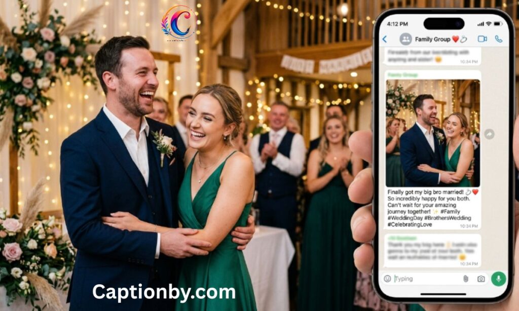 Brother Wedding Captions for WhatsApp