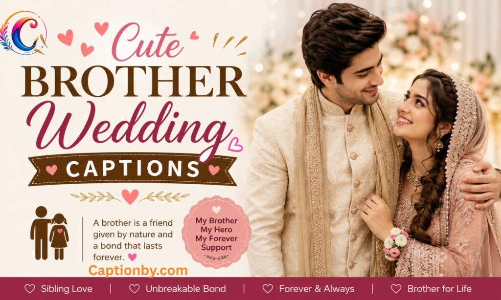 Cute Brother Wedding Captions (1)