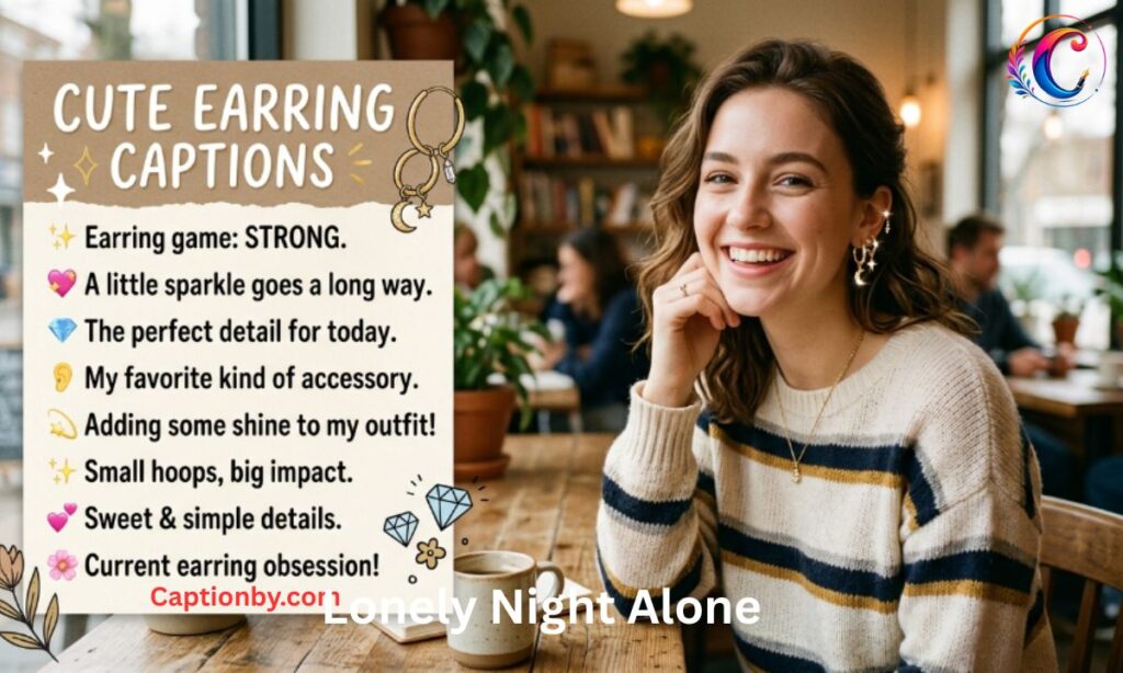 Cute Earring Captions For Instagram