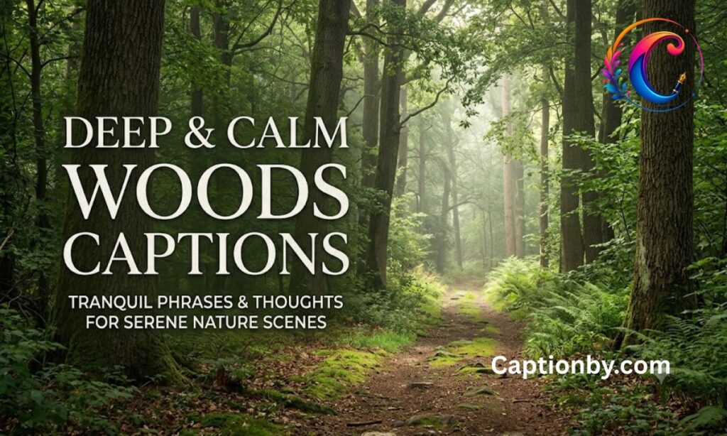 Deep & Calm Woods Captions