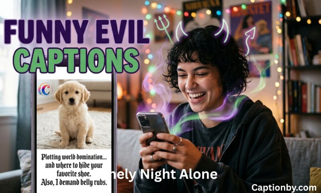 Funny Evil Captions For Instagram