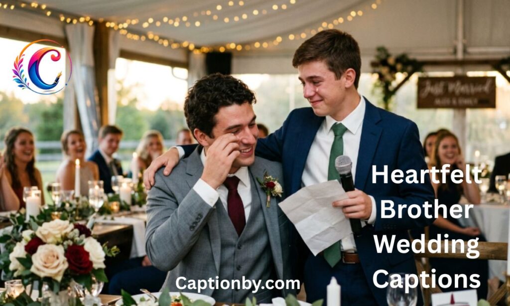 Heartfelt Brother Wedding Captions