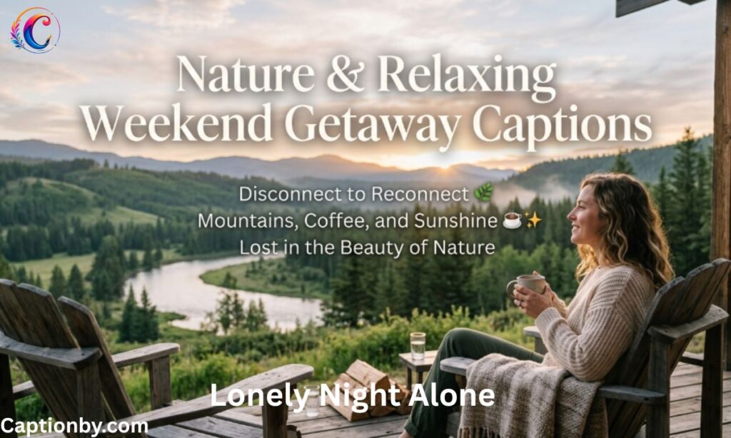 Nature & Relaxing Weekend Getaway Captions