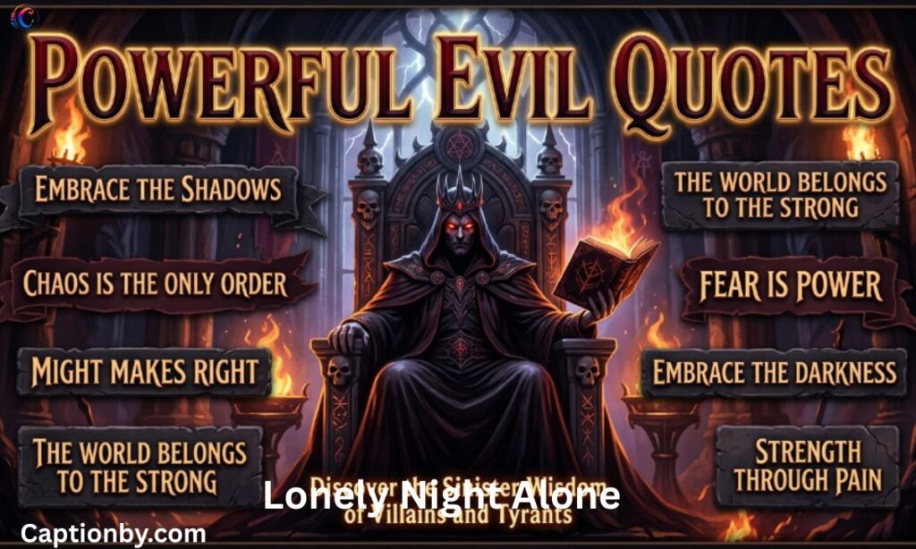 Powerful Evil Quotes