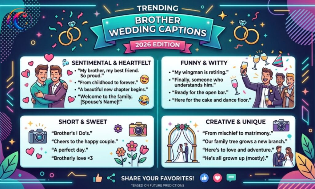 Trending Brother Wedding Captions 2026