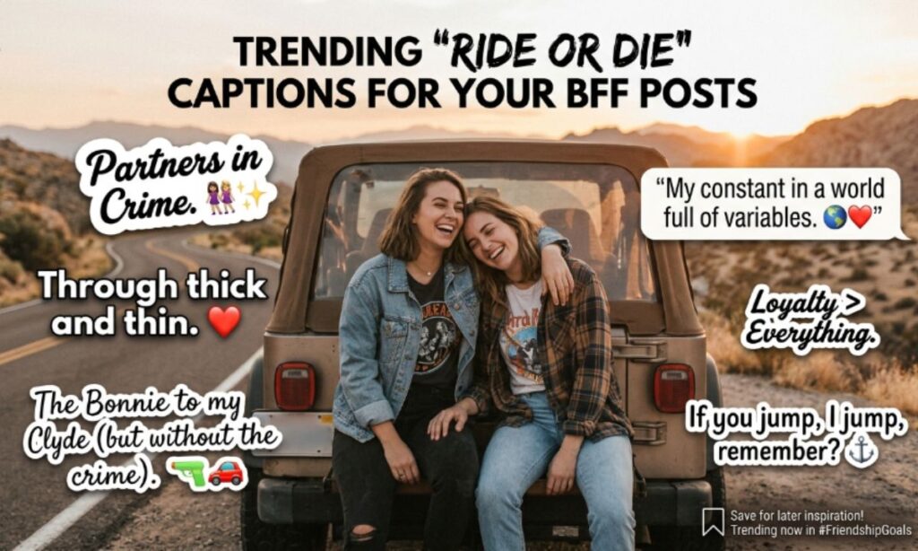 Viral Trending Ride or Die Captions 2026