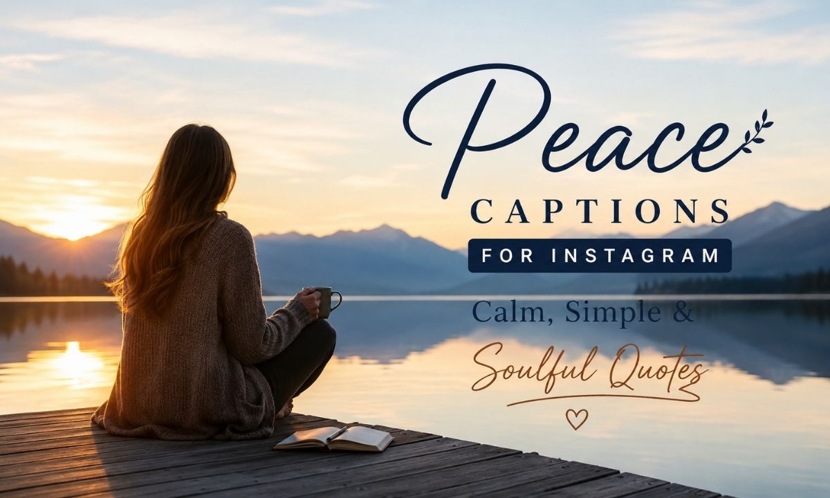 180+ Peace Captions for Instagram Calm, Simple & Soulful Quotes (1)