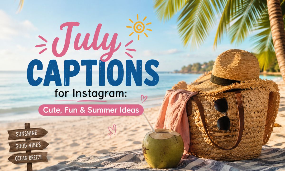 250+ July Captions for Instagram Cute, Fun & Summer Ideas 