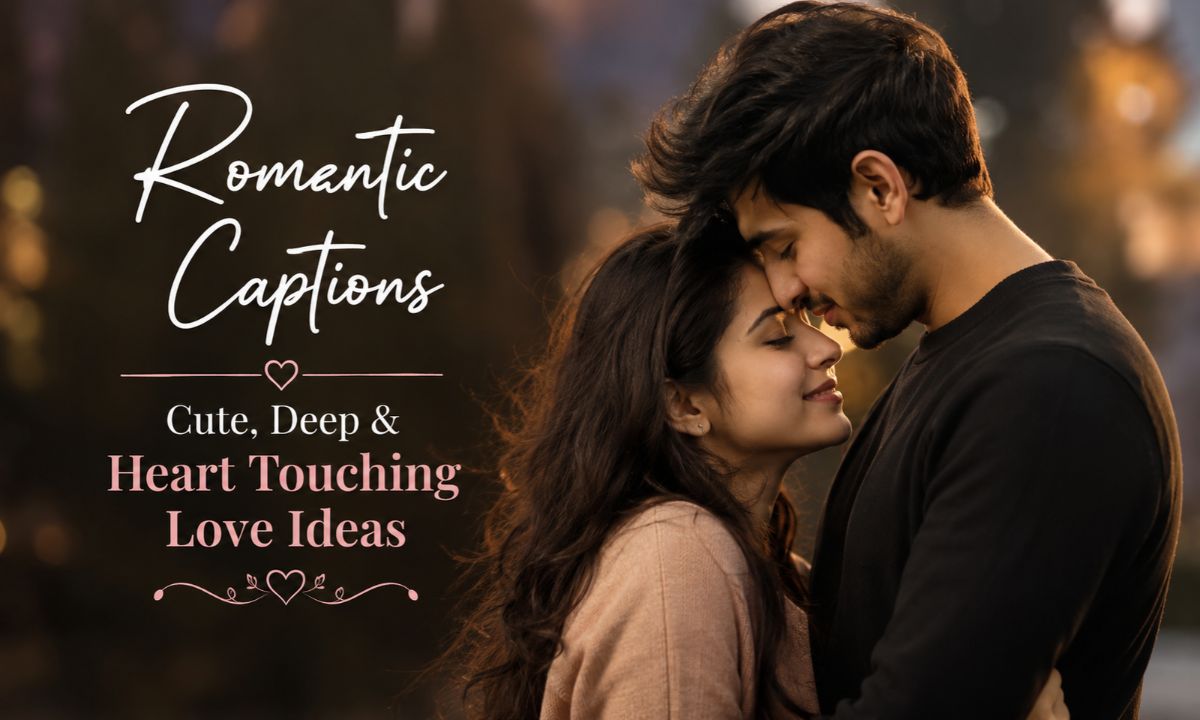 280+ Romantic Captions_ Cute, Deep & Heart Touching Love Ideas