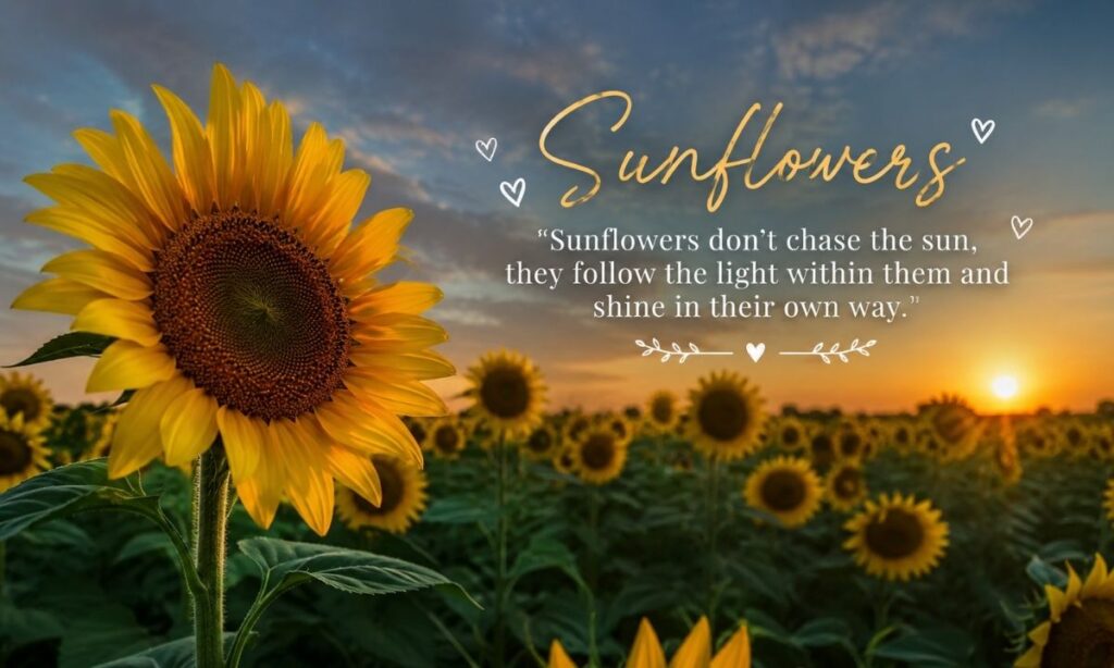 Aesthetic Sunflower Captions
