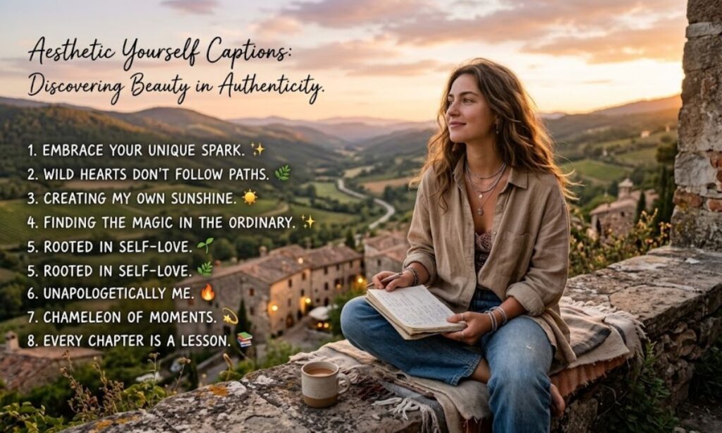 Aesthetic Yourself Captions 🌿✨