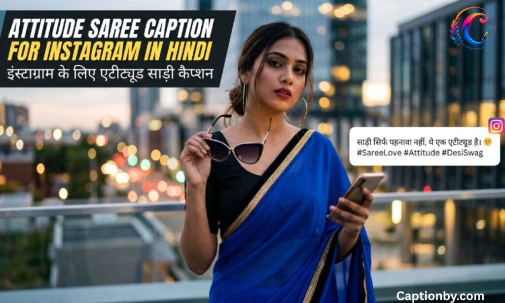 Attitude Saree Caption for Instagram in Hindi