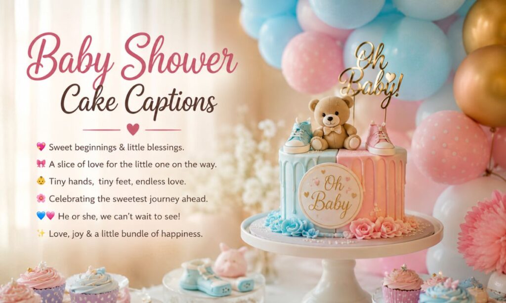 Baby Shower Cake Captions