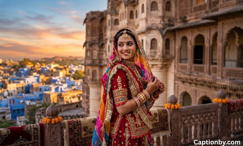 Best Captions for Rajasthani Look