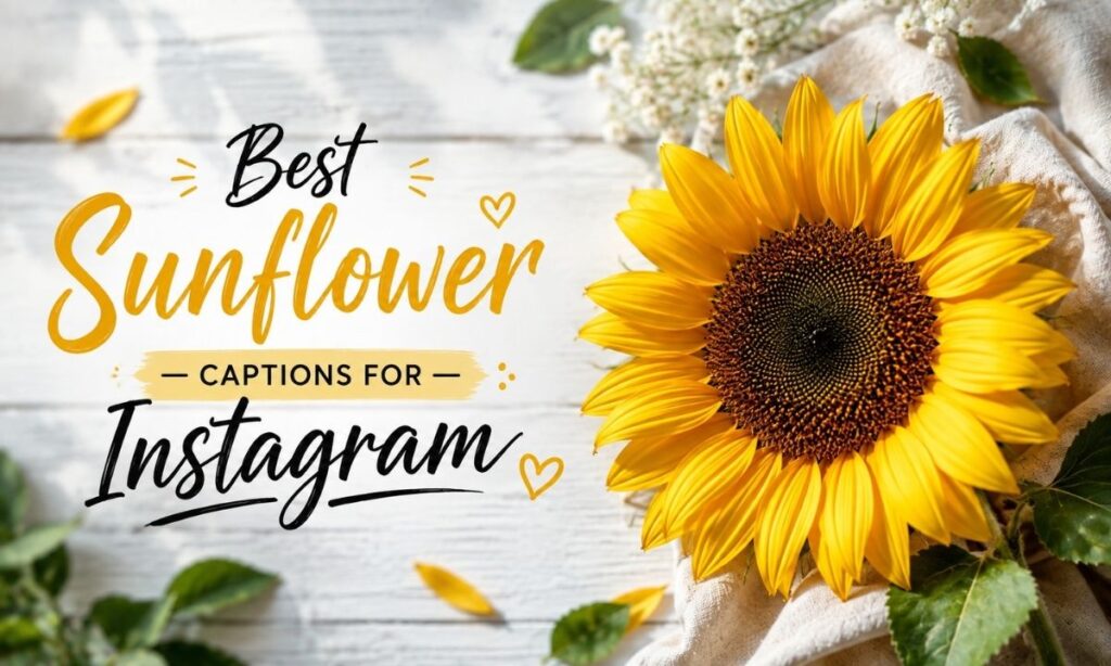 Best Sunflower Captions For Instagram