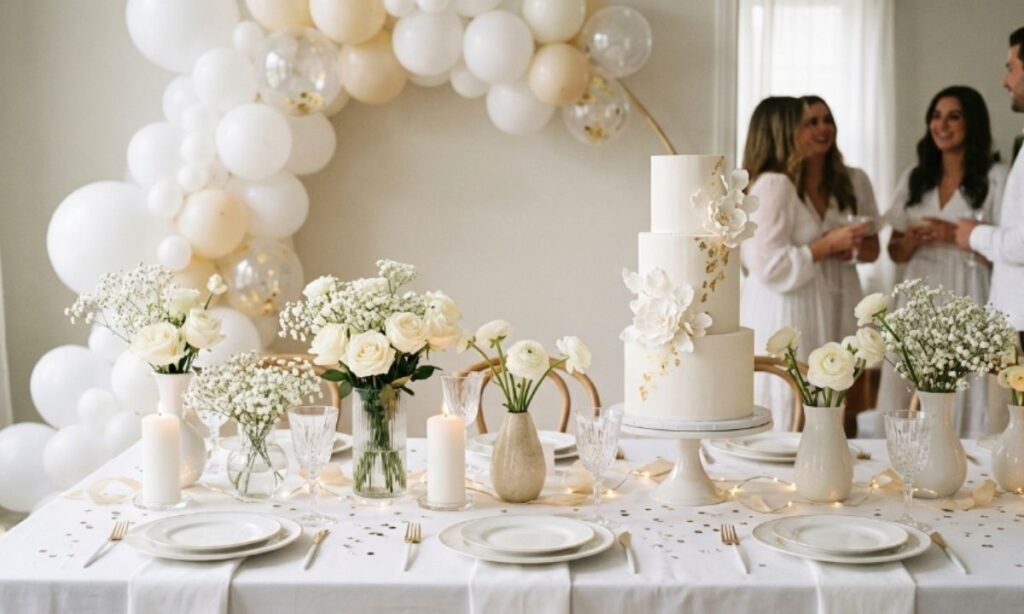 Birthday White Theme Captions
