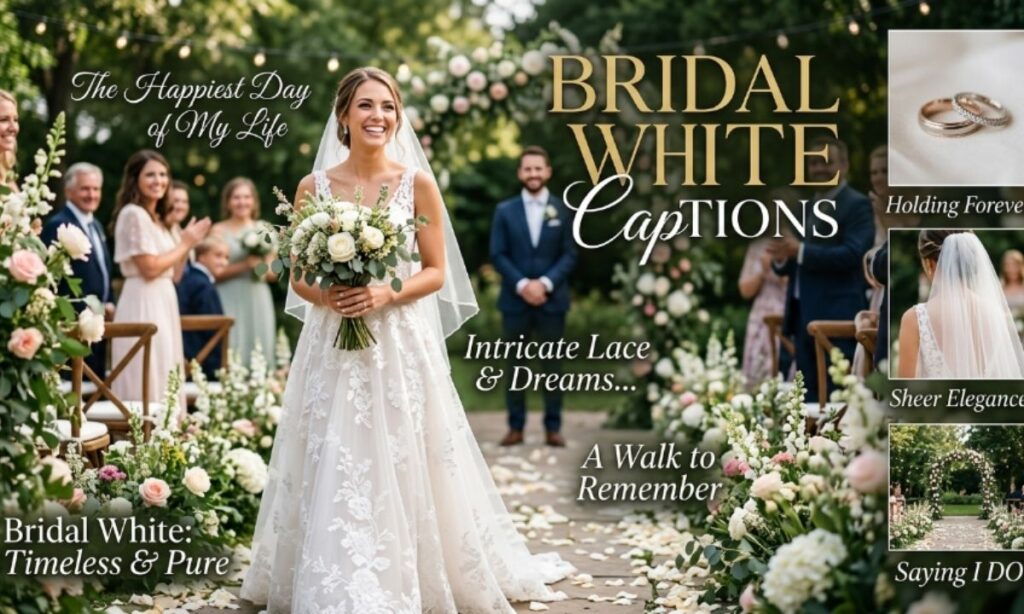 Bridal White Captions