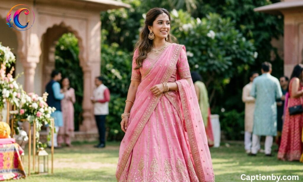 Caption for Lehenga Look