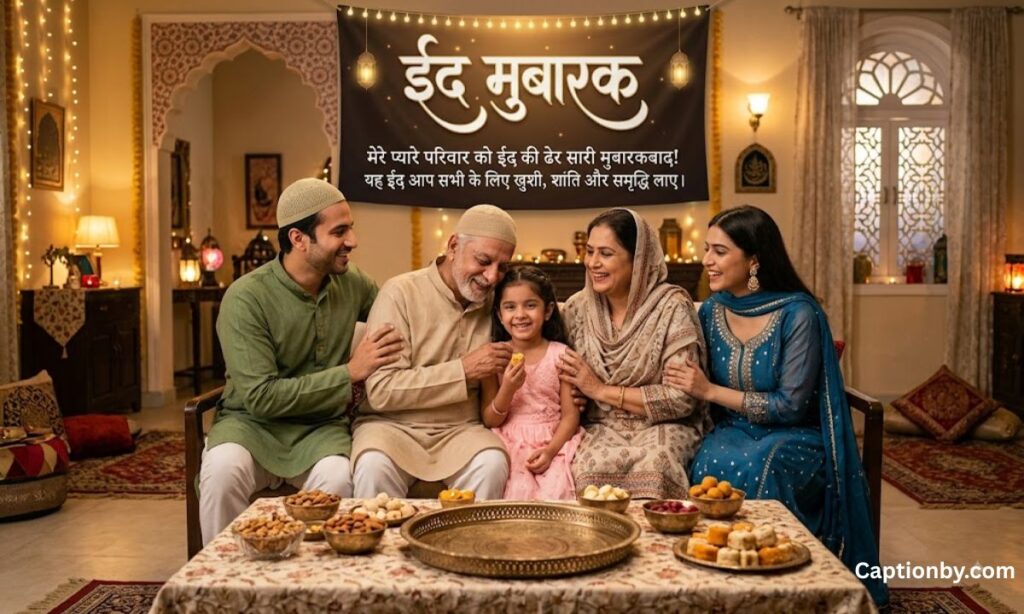 Eid Mubarak Wishes for Family in Hindi 🕌