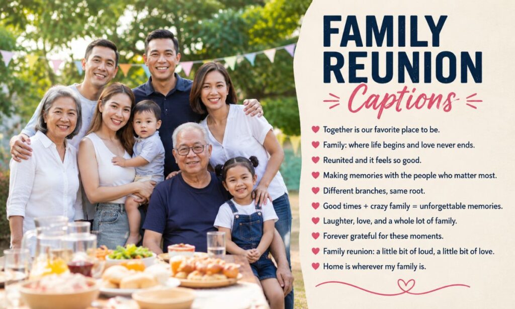 Family Reunion Captions