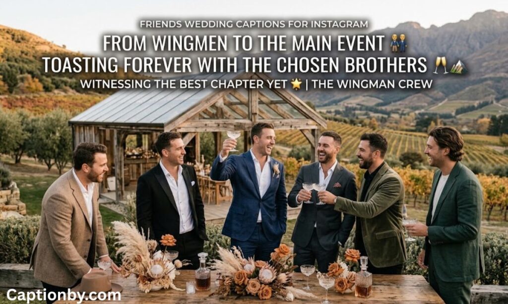 Friends Wedding Captions for Instagram 👯_♀️