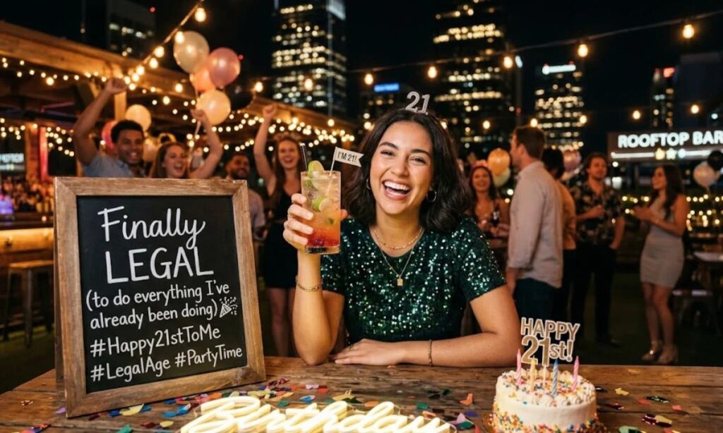Funny 21st Birthday Captions For Yourself