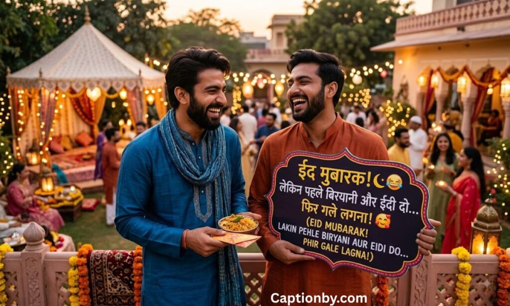 Funny Eid Mubarak Wishes in Hindi 😂