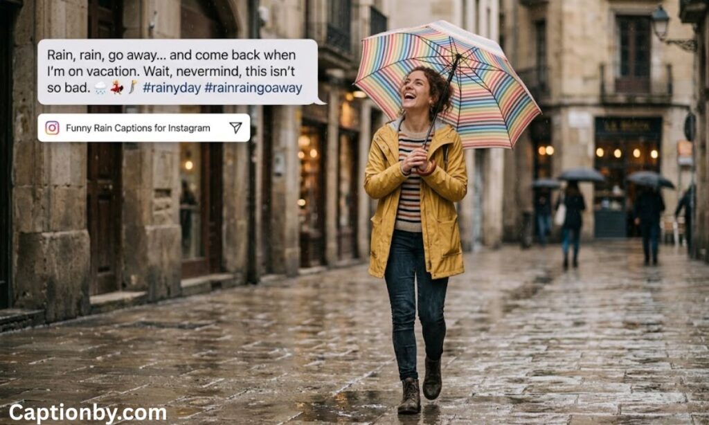Funny Rain Captions for Instagram