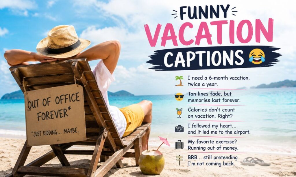 Funny Vacation Captions