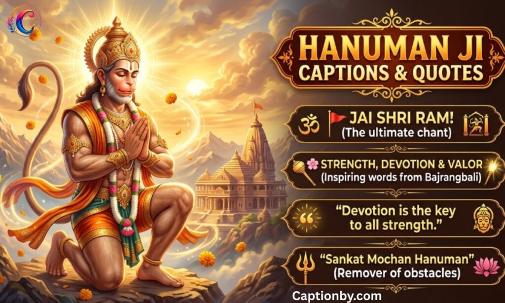 Hanuman Ji Captions and Quotes for Instagram