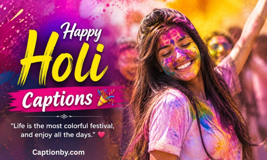 Happy Holi Captions 🎉