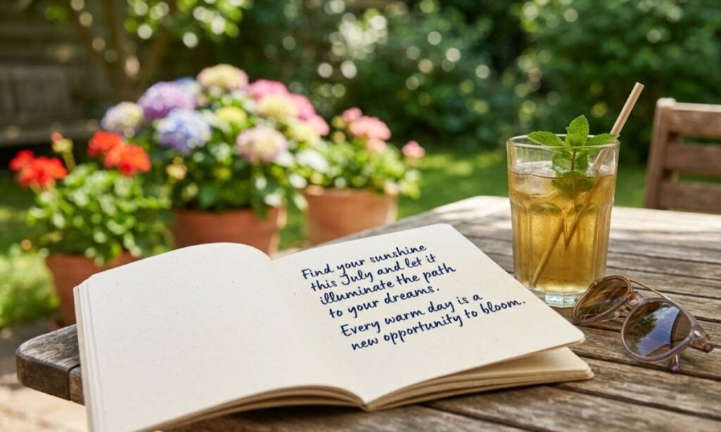 Inspirational July Captions
