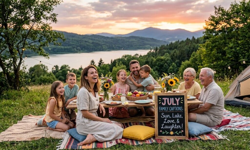 July Family Captions