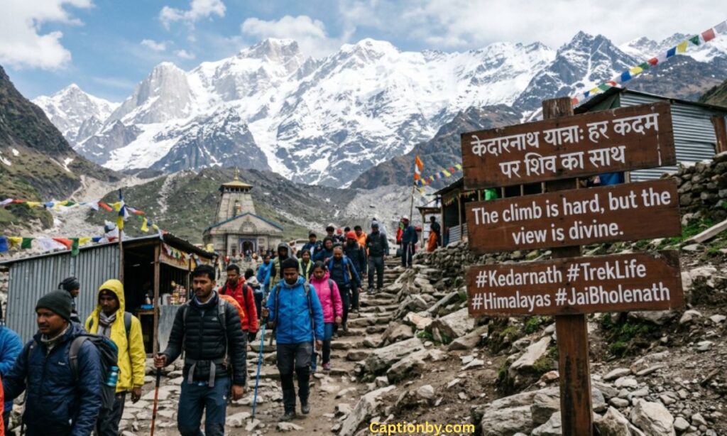 Kedarnath Trek Captions