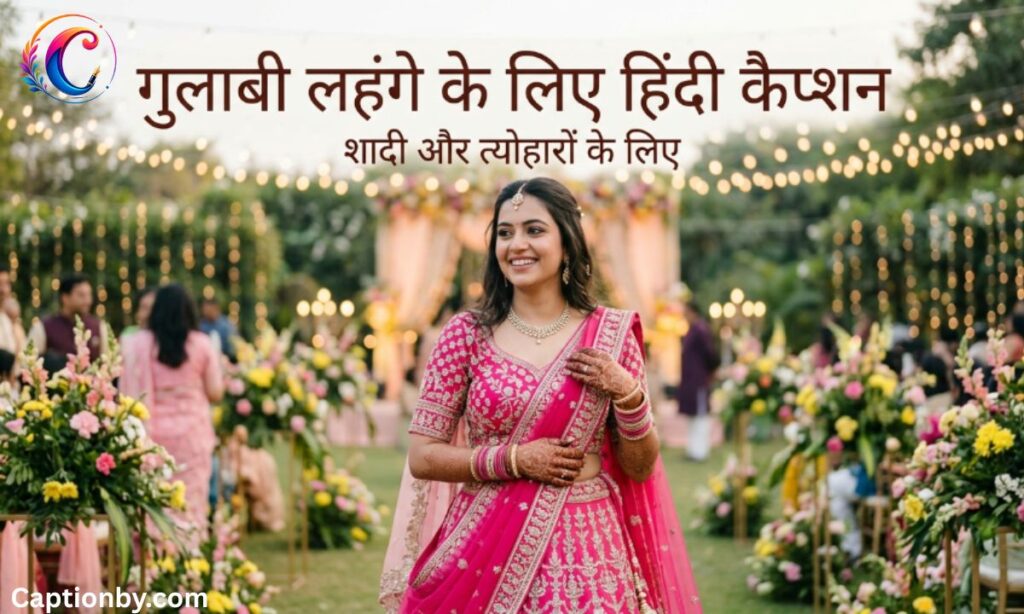 Lehenga Captions in Hindi