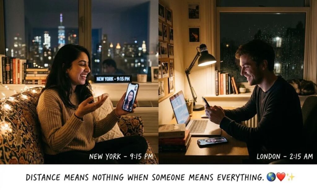 Long Distance Couple Captions