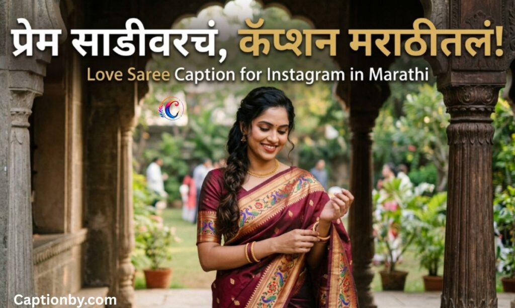 Love Saree Caption for Instagram in Marathi