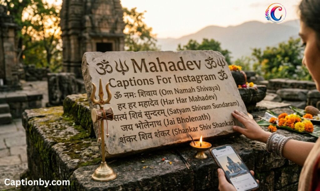 Mahadev Captions For Instagram in Sanskrit ॐ🔱