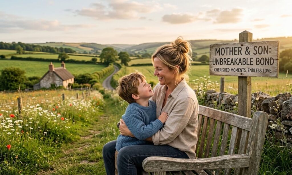 Mother Son Captions in English