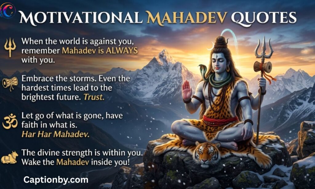 Motivational Mahadev Quotes