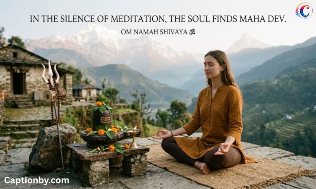Peace & Meditation Mahadev Quotes 🧘_♂️🕉️