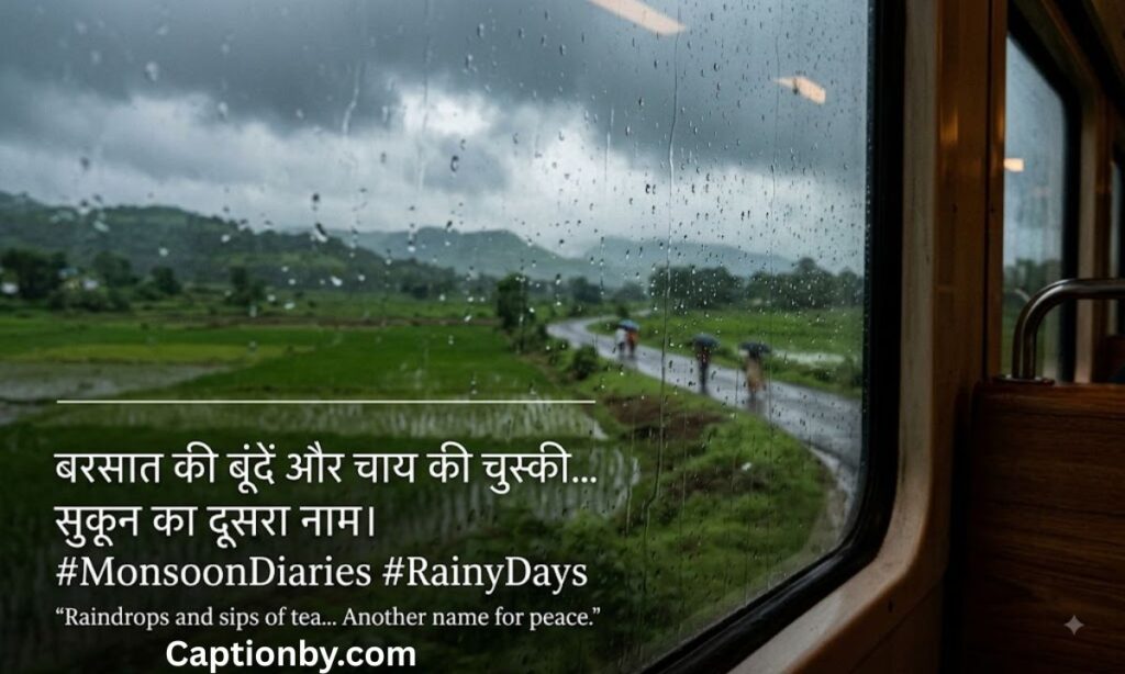 Rain Captions for Instagram in Hindi