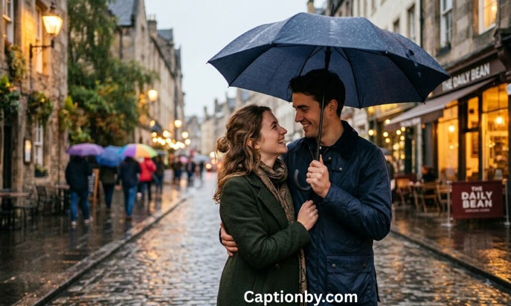 Romantic rain captions for Instagram