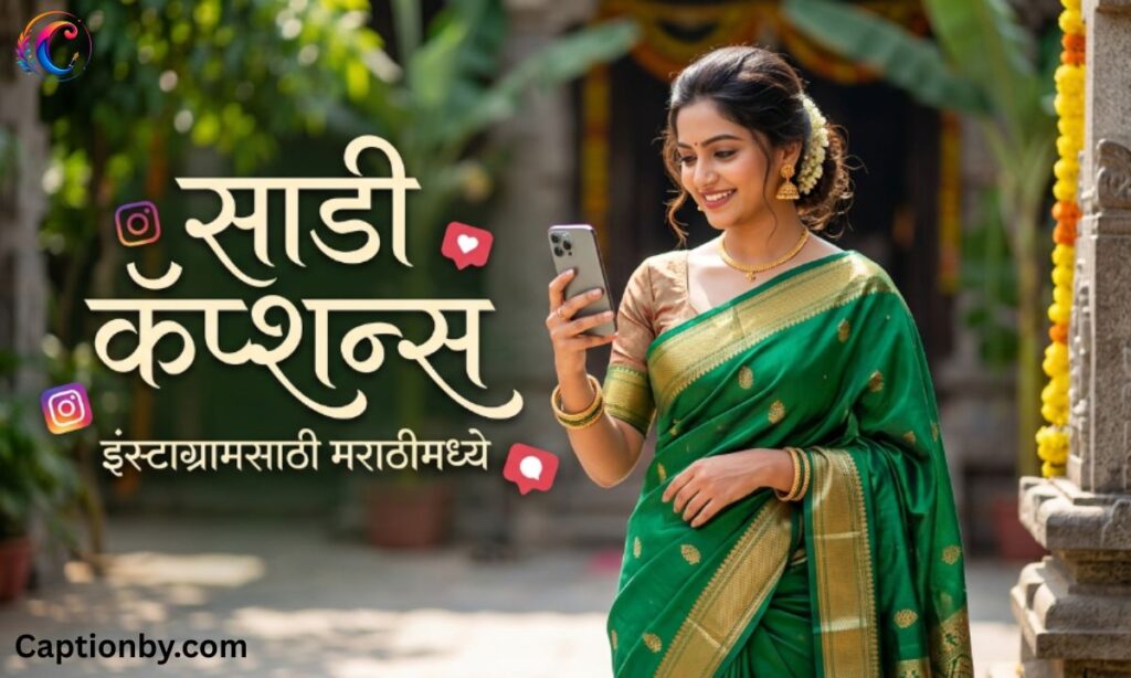 Saree Captions for Instagram in Marathi