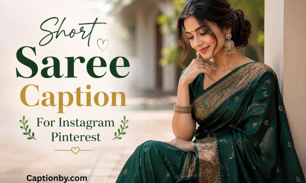 Short Saree Caption For Instagram Pinterest