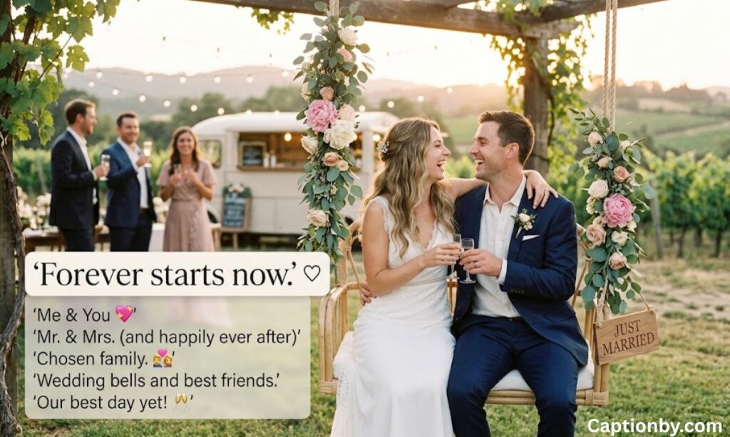 Short wedding captions