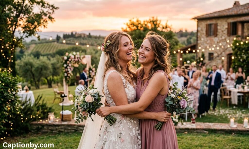Sister Wedding Caption for Instagram