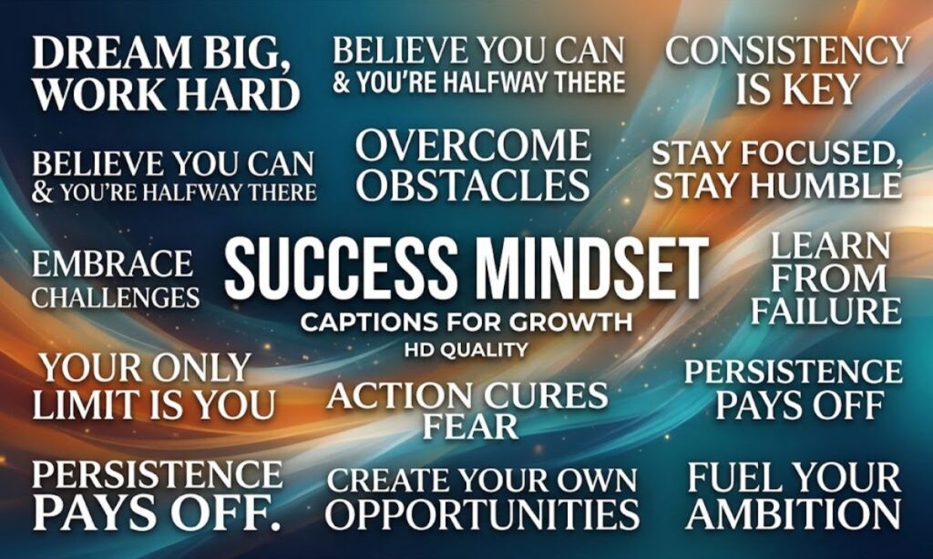 Success Mindset Captions