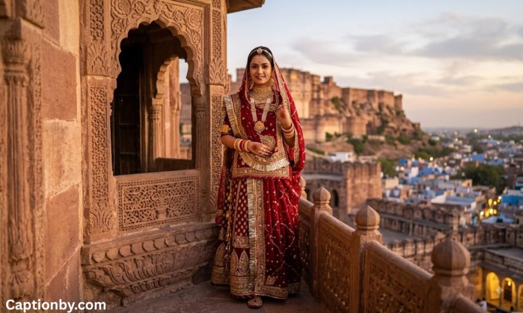 Traditional Rajputi Look Captions